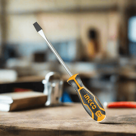Ingco Screwdrivers Ingco Slotted Screwdriver 5.5mm & 6.5mm - HS285100 & HS286150