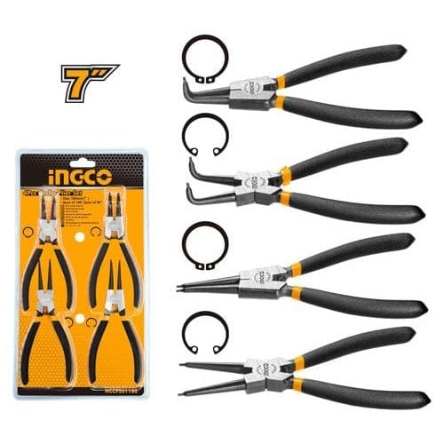 Ingco Pliers INGCO Snap Ring Plier Set 7 "/ 180mm - HCCPS01180