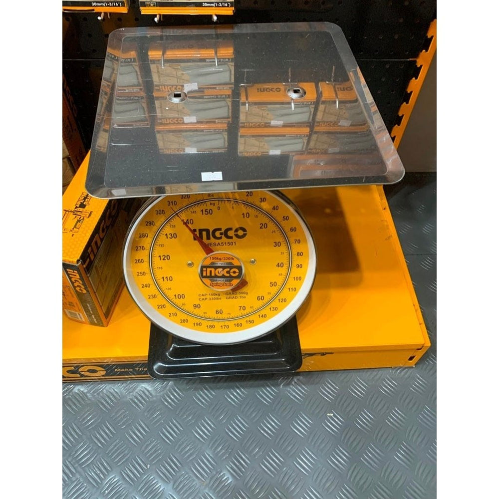 Buy Ingco 150KG Spring Weighing Scale with Stainless Steel Bowl ...