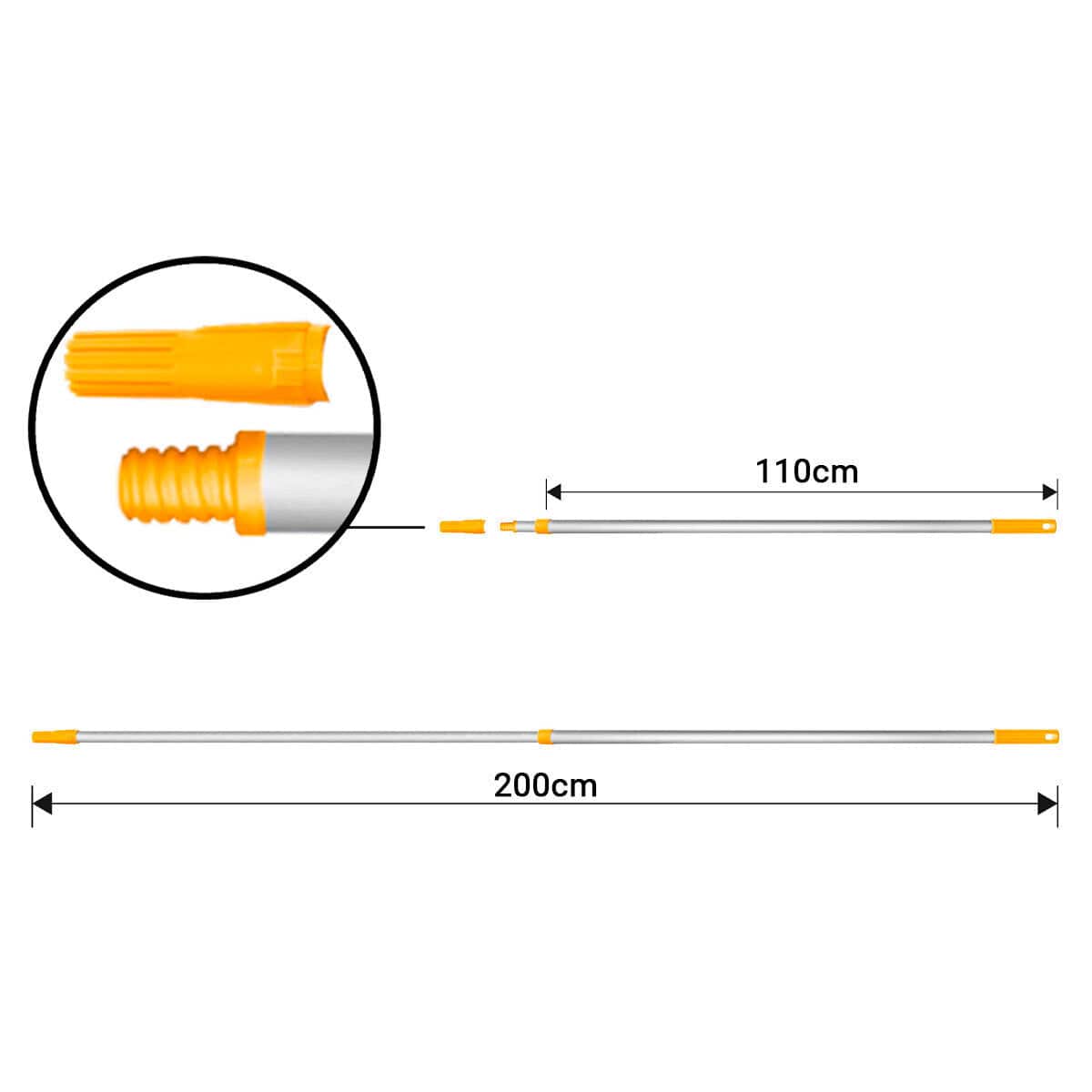 Ingco Janitorial & Cleaning Ingco Telescopic Extension Pole - HRCEP0201