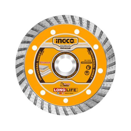 Ingco Grinding & Cutting Wheels Ingco Turbo Diamond Disc with Blade width 10mm - 5" & 9"