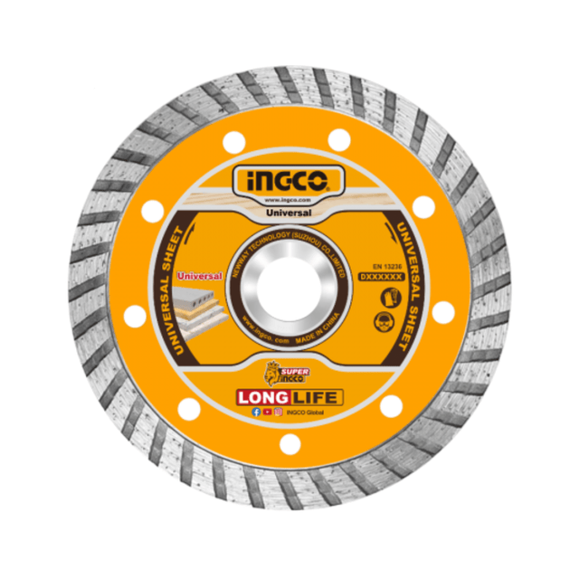 Ingco Grinding & Cutting Wheels Ingco Turbo Diamond Disc with Blade width 10mm - 5" & 9"