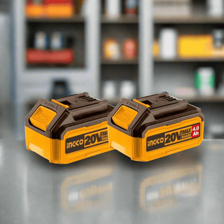 Ingco Batteries & Chargers Ingco Two Pieces 20V 4.0Ah Lithium-Ion Battery Pack – COSLI240312