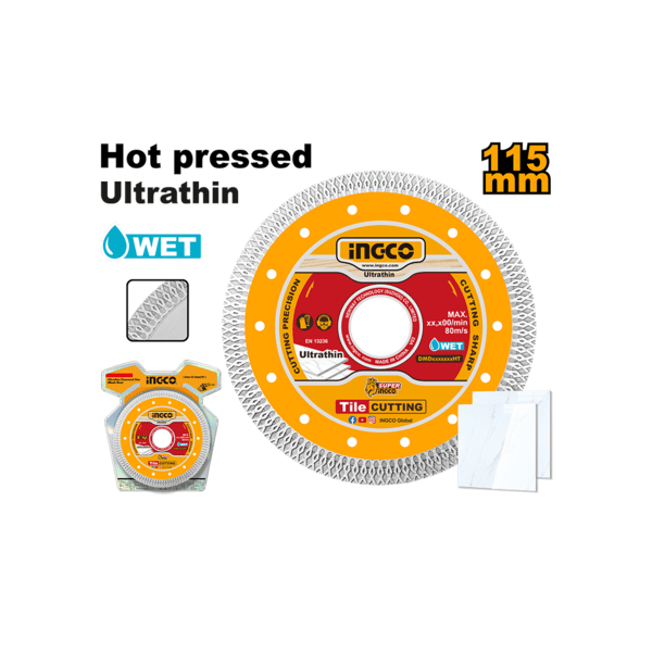 Ingco Grinding & Cutting Wheels Ingco Ultrathin Diamond Cutting Disc - 4½", 5", 7" & 9"