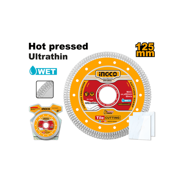 Ingco Grinding & Cutting Wheels Ingco Ultrathin Diamond Cutting Disc - 4½", 5", 7" & 9"