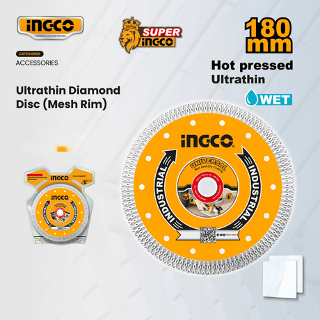 Ingco Grinding & Cutting Wheels Ingco Ultrathin Diamond Cutting Disc 7" – DMD061801