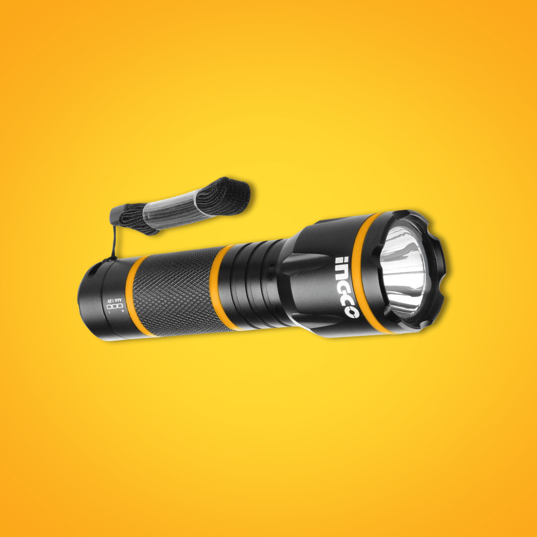 Ingco Outdoor Lighting Ingco Waterproof Non-Rechargeable LED Flashlight - HFL013AAA1