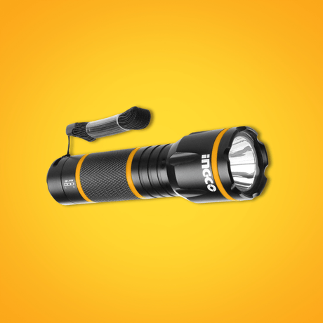 Ingco Outdoor Lighting Ingco Waterproof Non-Rechargeable LED Flashlight - HFL013AAA1