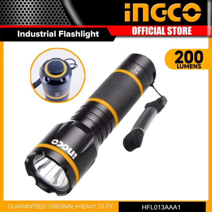 Ingco Specialty Safety Equipment Ingco Waterproof Non-Rechargeable LED Flashlight - HFL013AAA1