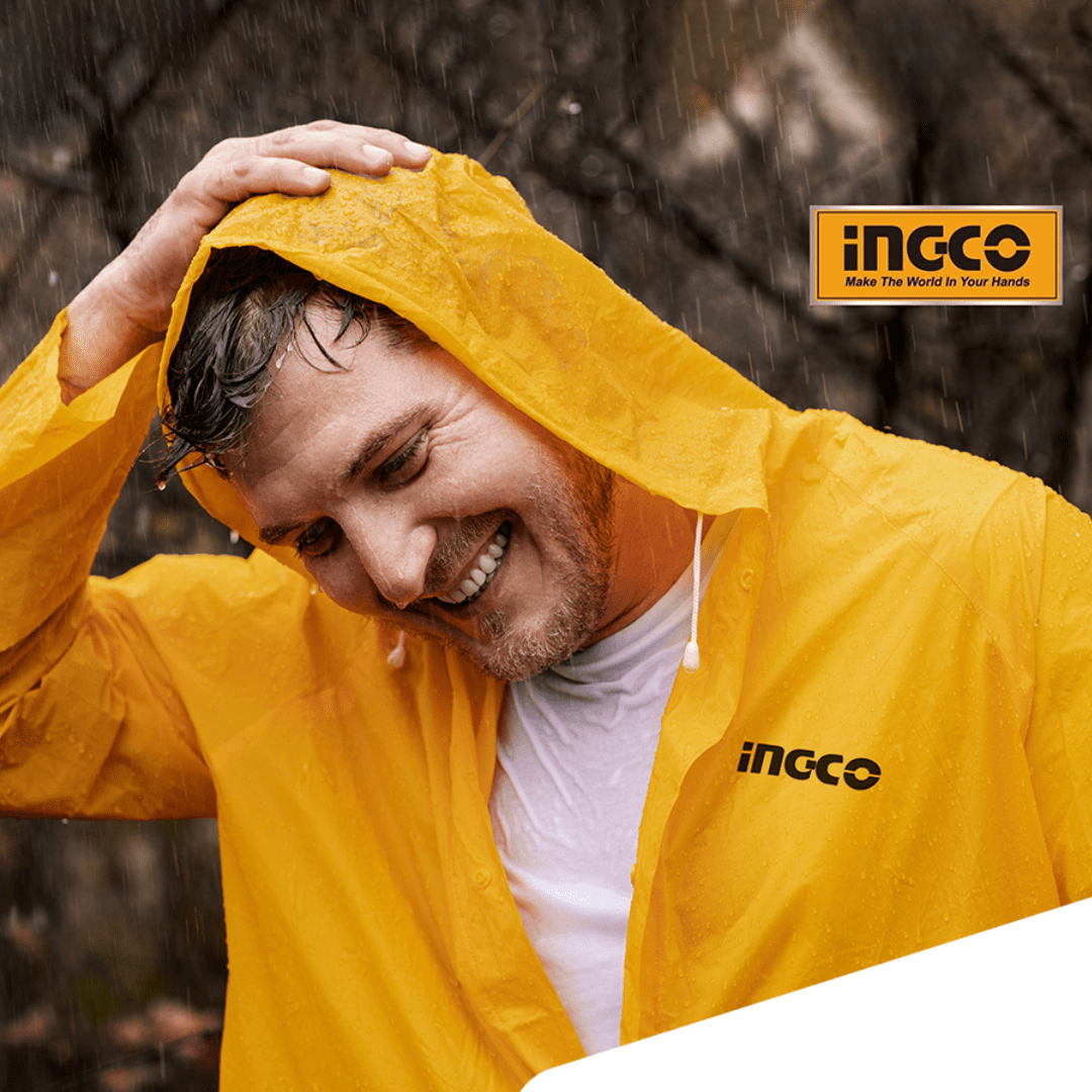 Ingco Safety Clothing Ingco Waterproof PVC & Polyester Rain Coat  – HRCTL031