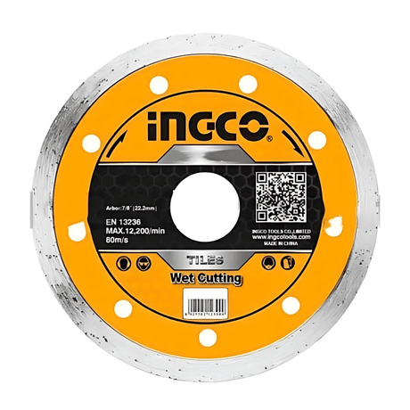 Ingco Grinding & Cutting Wheels Ingco Wet Diamond Disc for Tile Cutters – 8" & 10" – DMD02-Series