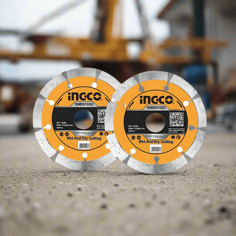 Ingco Grinding & Cutting Wheels Ingco Wet & Dry Diamond Disc with Blade width 10mm - 5", 7" & 9"