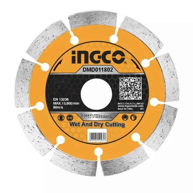 Ingco Grinding & Cutting Wheels Ingco Wet & Dry Diamond Disc with Blade width 10mm - 5", 7" & 9"