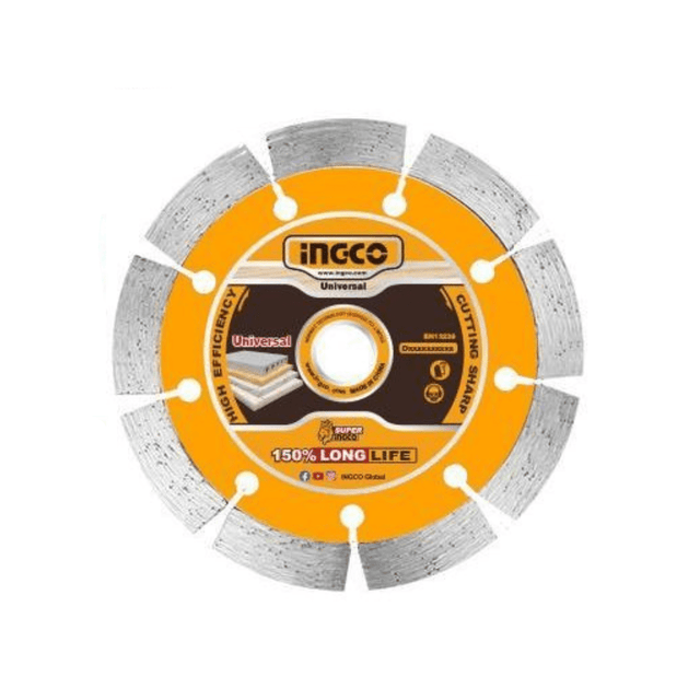 Ingco Grinding & Cutting Wheels Ingco Wet & Dry Diamond Disc with Blade width 12mm - 4.5", 5", 7" & 9"