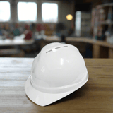 Ingco Safety Helmets Ingco White Safety Helmet with Fixed Chinstrap – HSH802