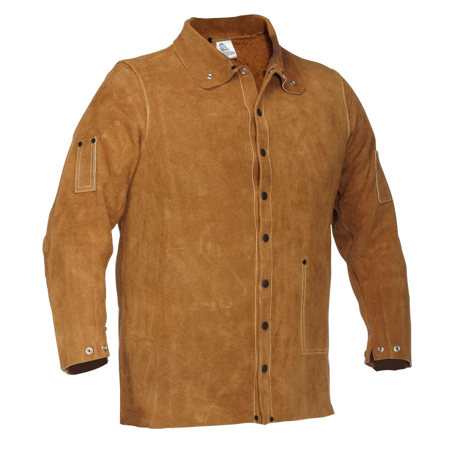 The Invicto Brown Suede Cowhide Welder Jacket is a premium