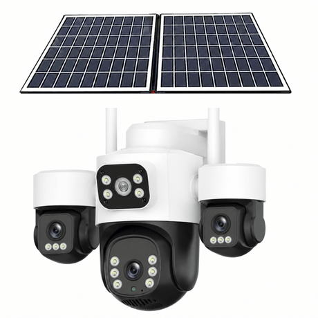 IOMA Smart Home IOMA 12MP 4K Four-Camera PTZ 4G Solar Security System - IO-SG440