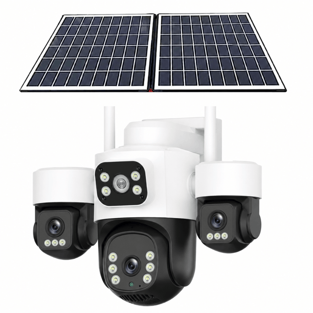 IOMA Smart Home IOMA 12MP 4K Four-Camera PTZ 4G Solar Security System - IO-SG440