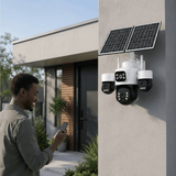 IOMA Smart Home IOMA 12MP 4K Four-Camera PTZ 4G Solar Security System - IO-SG440