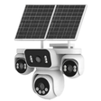 IOMA Smart Home IOMA 3MP Four-Camera PTZ 4G eSIM Solar Security System - IO-SG401
