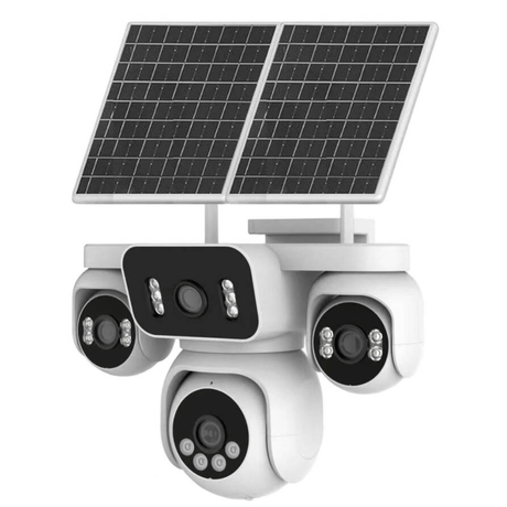 IOMA Smart Home IOMA 3MP Four-Camera PTZ 4G eSIM Solar Security System - IO-SG401