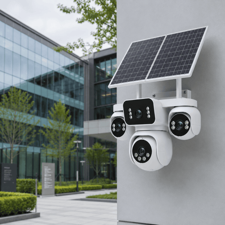 IOMA Smart Home IOMA 3MP Four-Camera PTZ 4G eSIM Solar Security System - IO-SG401