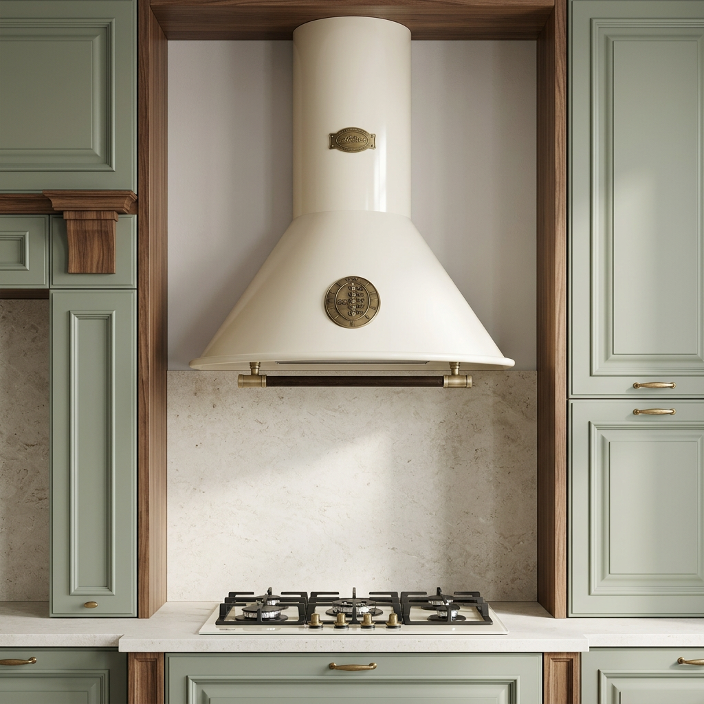 Ivory Belle Epoque hood in a premium kitchen