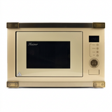 Ivory Kaiser Art Deco microwave on white