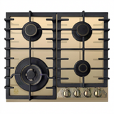 Ivory Kaiser Empire 60cm Turbo gas hob on white