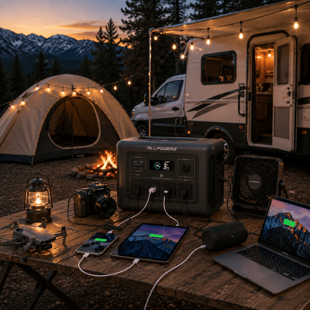 Iyknewly Power Management & Protection Allpowers Portable Power Station 1600W - R1500LITE
