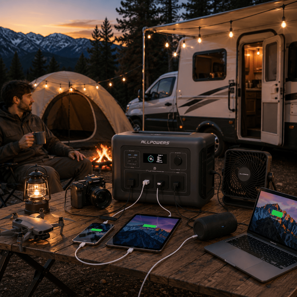 Iyknewly Power Management & Protection Allpowers Portable Power Station 1600W - R1500LITE