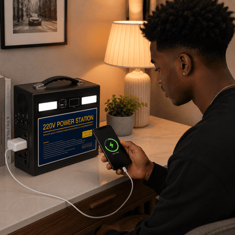 Iyknewly Power Management & Protection Vanpa Black Portable Power Station 400W - ZLPS-FA40027X