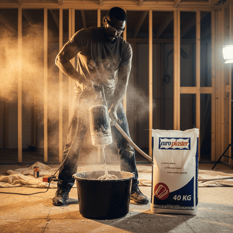 JIB Europlaster Plaster of Paris (P.O.P) Cement - 40 kg