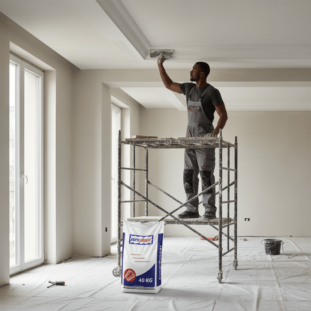 JIB Europlaster Plaster of Paris (P.O.P) Cement - 40 kg