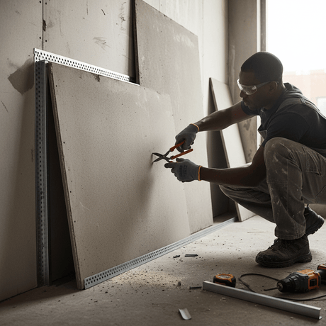JIB Galvanized J-Trim Profile for Drywall & Cement Board - 3 m Length
