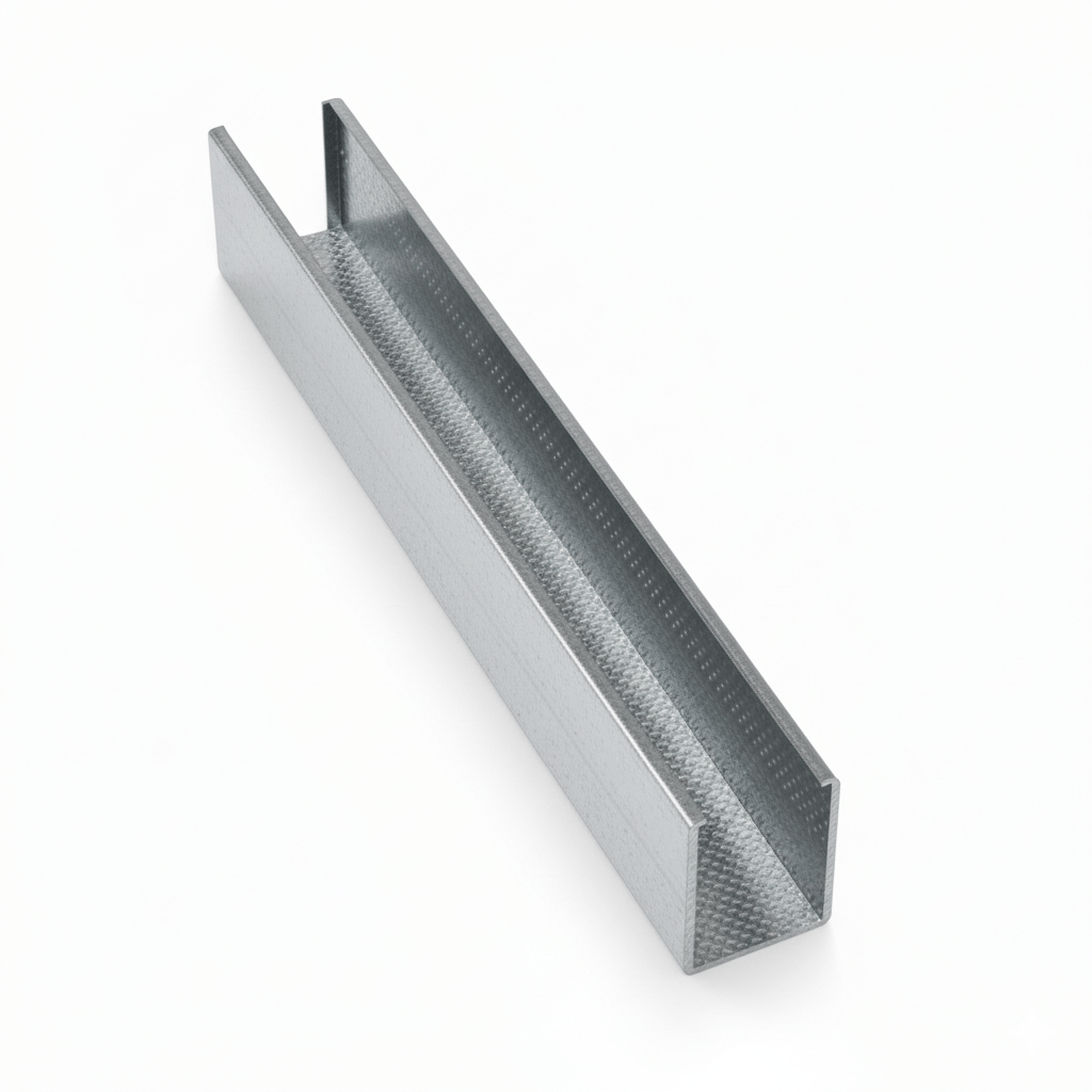 JIB Galvanized Partition Stud for Drywall Systems - 50 × 35 × 3000 mm (0.5 mm)