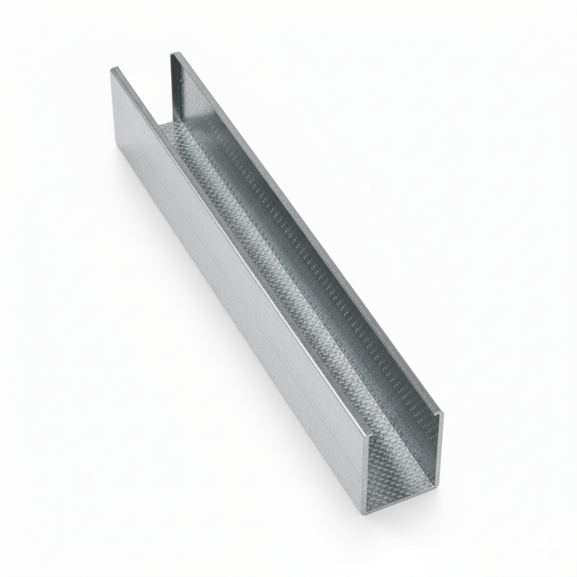 JIB Galvanized Partition Stud for Drywall Systems - 50 × 35 × 3000 mm (0.5 mm)
