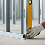 JIB Galvanized Partition Stud for Drywall Systems - 75 × 35 × 3000 mm (0.5 mm)