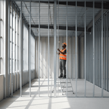 JIB Galvanized Partition Stud for Drywall Systems - 75 × 35 × 3000 mm (0.5 mm)