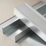 JIB Galvanized Partition Track for Drywall Systems - 75 × 25 × 3000 mm (0.5 mm)