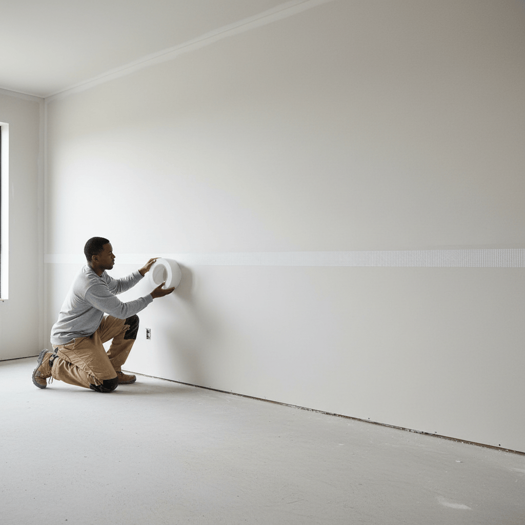 JIB JIB Self-Adhesive Fiberglass Mesh Tape for Drywall Joints - 50 mm × 90 m