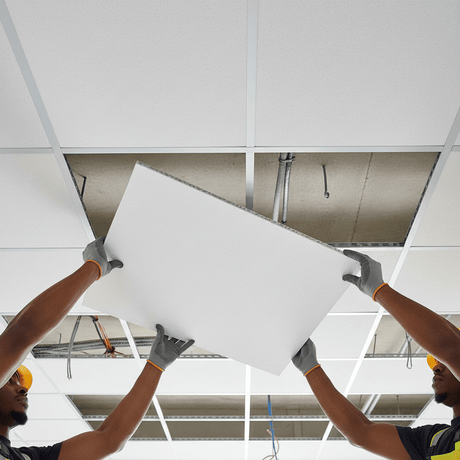 JIB JIB Vinyl Gypsum Ceiling Tiles 60 cm × 60 cm