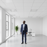 JIB JIB Vinyl Gypsum Ceiling Tiles 60 cm × 60 cm