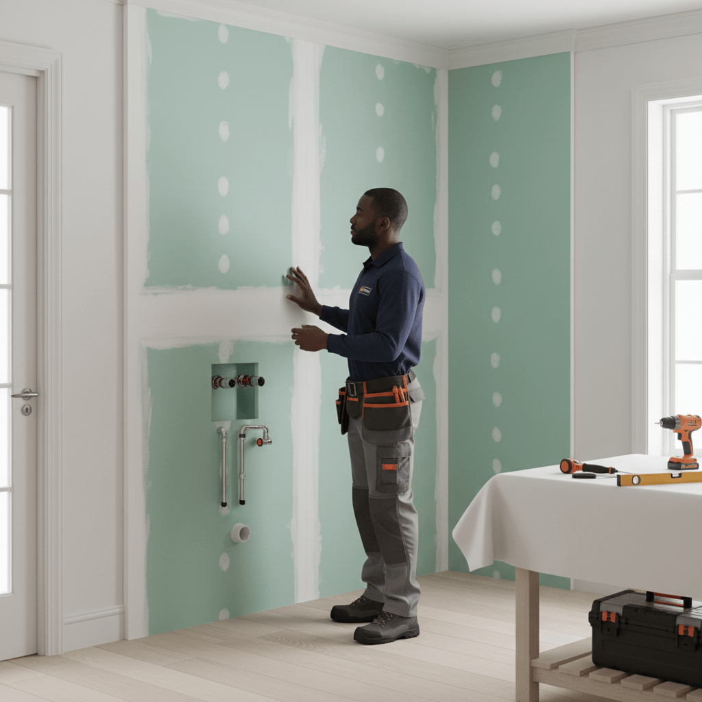 JIB Knauf Moisture-Resistant Plasterboard 1200 × 2400 mm - 12.5 mm