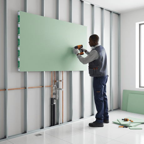 JIB Knauf Moisture-Resistant Plasterboard 1200 × 2400 mm - 12.5 mm