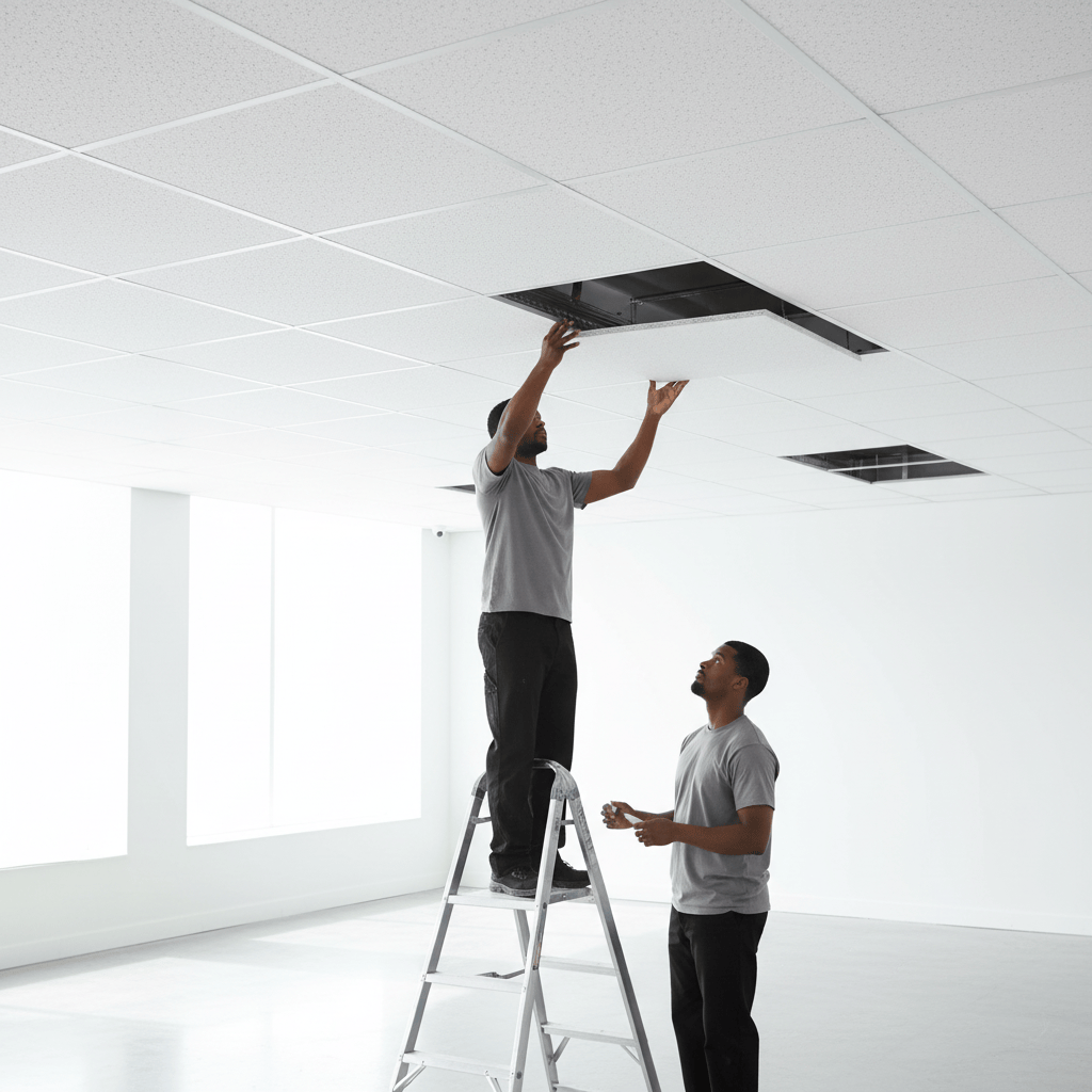 JIB Mineral Fibre Ceiling Tile 600 × 600 mm – P02 Pinhole Acoustic Design