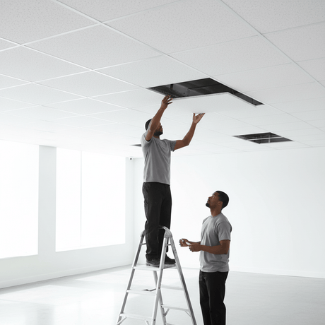 JIB Mineral Fibre Ceiling Tile 600 × 600 mm – P02 Pinhole Acoustic Design