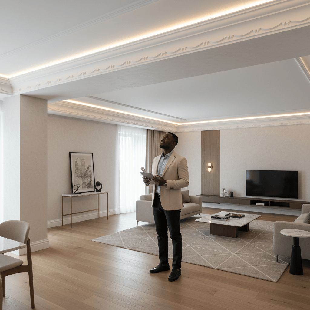 JIB POP Cornice Corner Mould 2.4 m - Interior Ceiling Finish