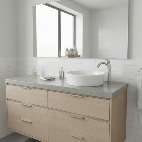 JQ Bathroom Sink Jaquar Opal Round Thin Rim Wash Basin - OPS-WHT-15901N