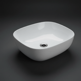 JQ Bathroom Sink Jaquar Rectangular Thin Rim Table Top Basin - JDS-WHT-25909